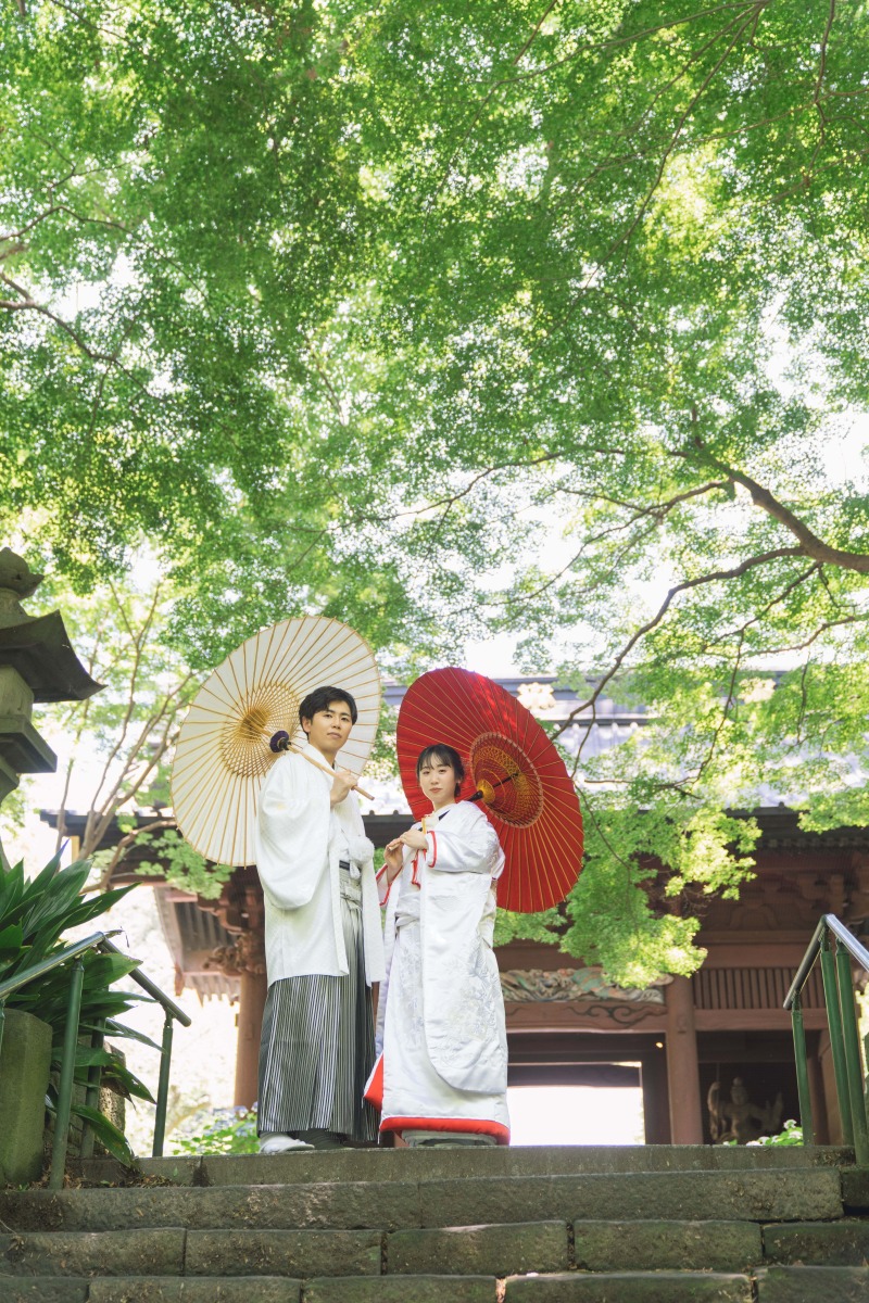 和傘を使ったお写真も