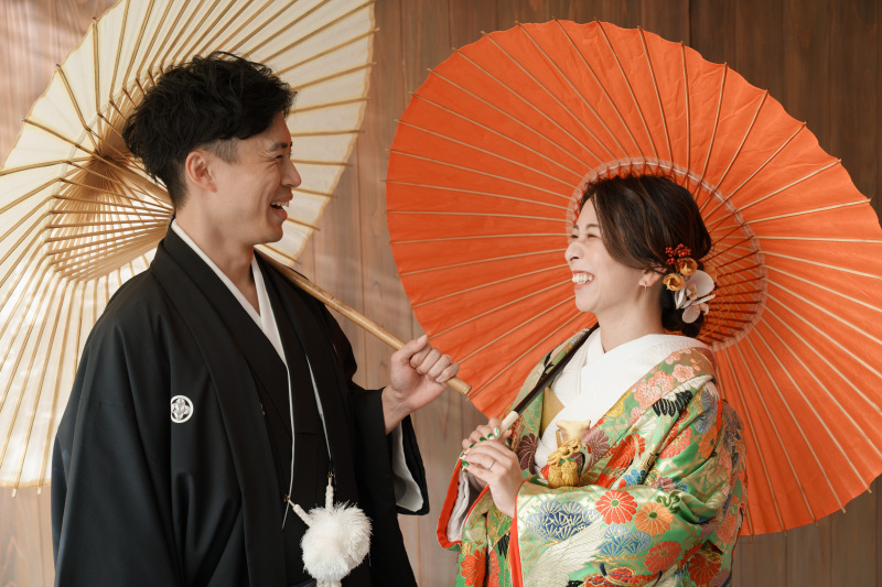 お二人見つめ合って