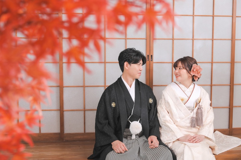 屋内庭園にて撮影