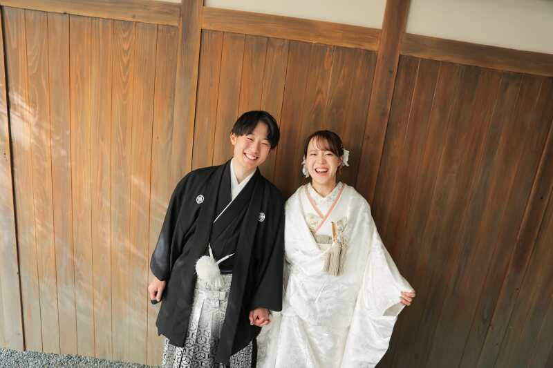 和装と私服での撮影。