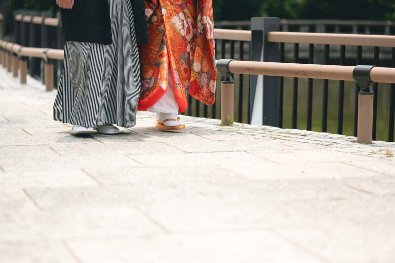 足元のお写真も添えて