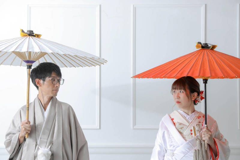 番傘で和の魅力たっぷりに