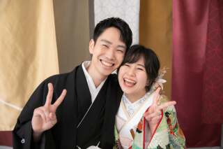 屋内庭園スタジオで白無垢も色打掛も！