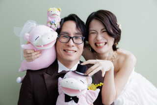 好きなものを詰め込んで！賑やかなウェディングフォト♡