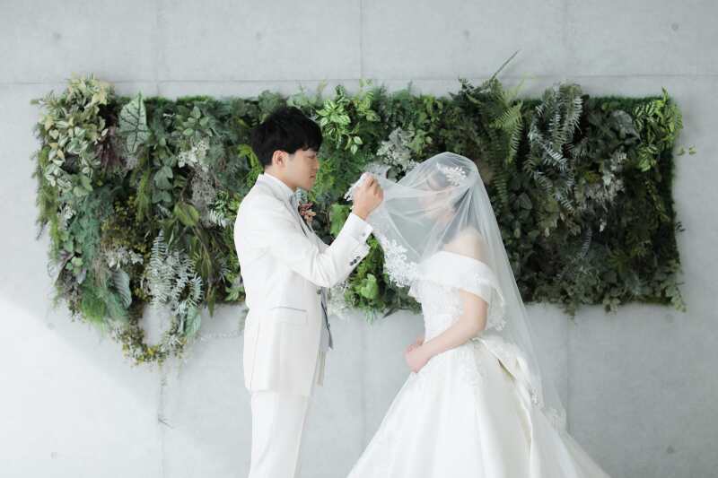 ベールアップのシーン