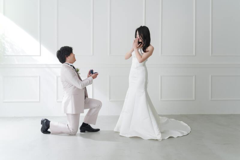 プロポーズのシーンも