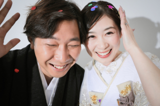 笑顔が素敵なおふたり。