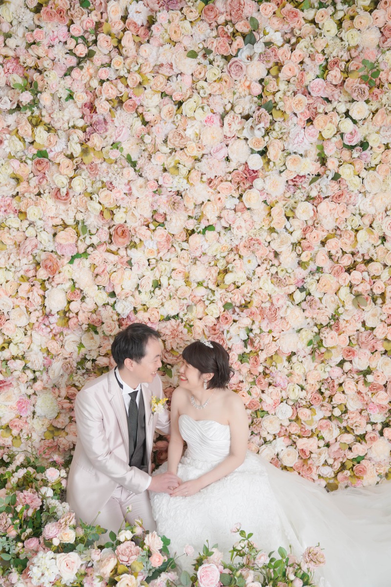 いっぱいのお花の中