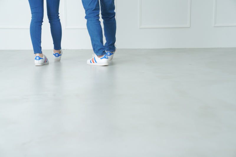 靴までお揃いのお二人