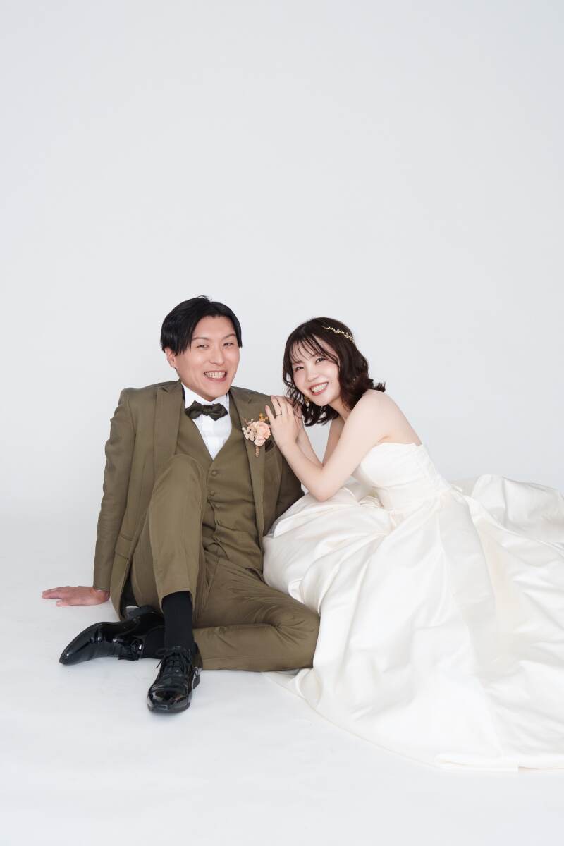 お二人で仲良く寄り添って