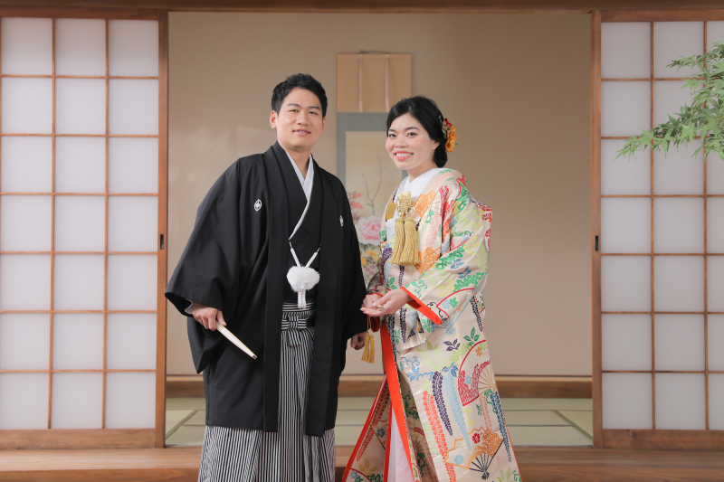 まずは屋内庭園スタジオで!