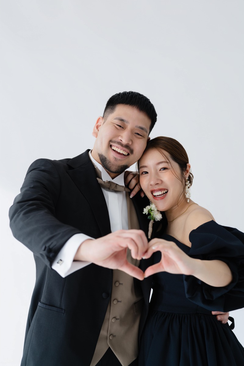 お二人でハート♡