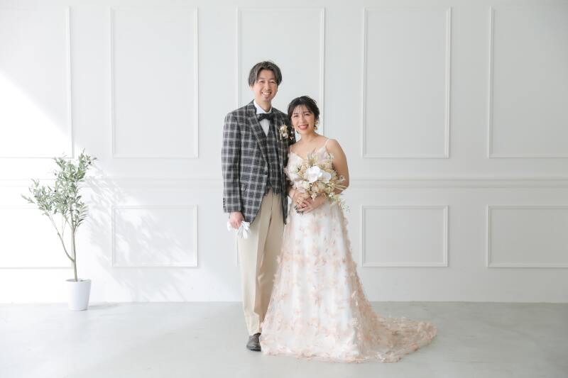 お二人の撮影スタートです。