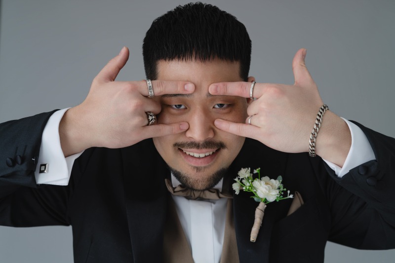 ご新郎様のソロカット！