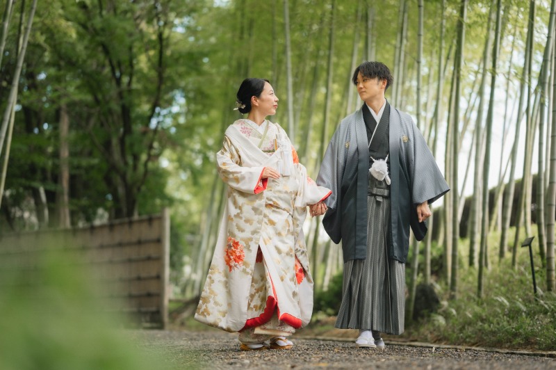 竹林の中でも散歩！