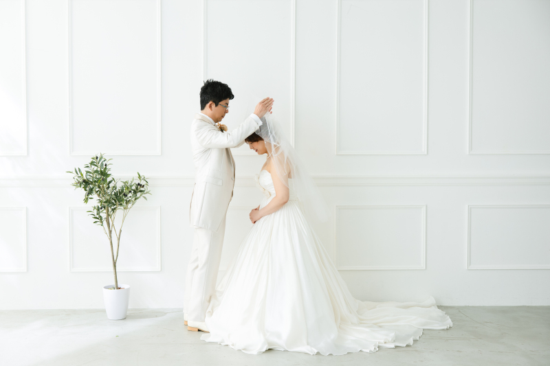 ベールアップのシーン