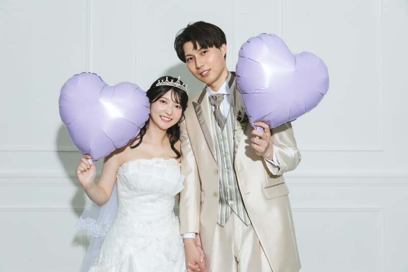 フォトアイテムを使った写真も