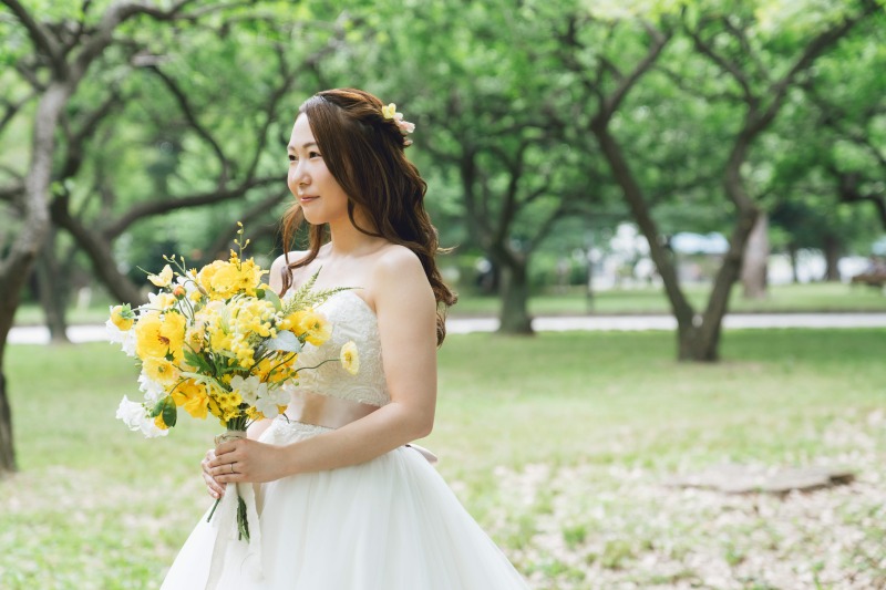 ブーケで華やかに