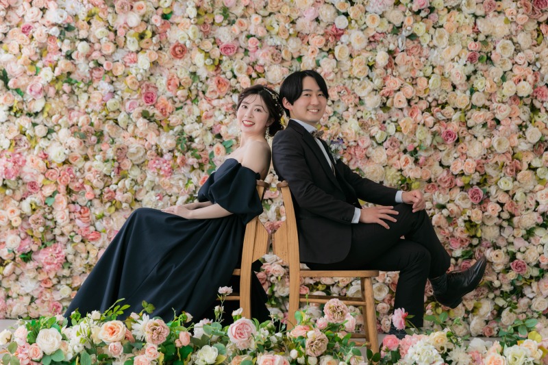 スタジオで楽しく撮影