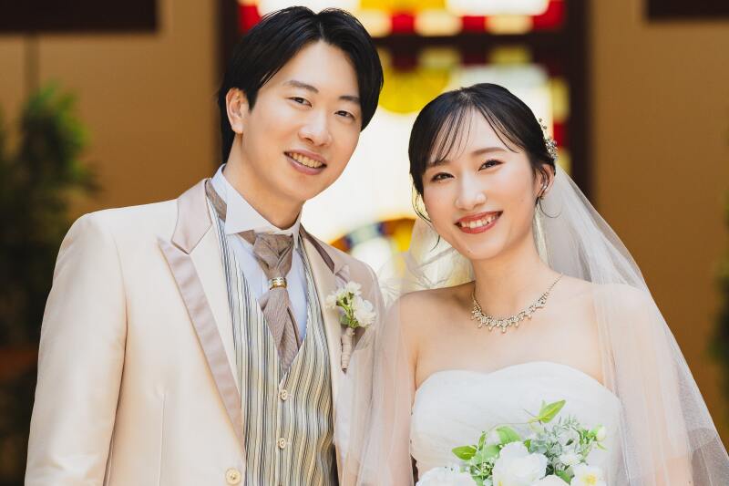 葉山庵でチャペルフォトを。