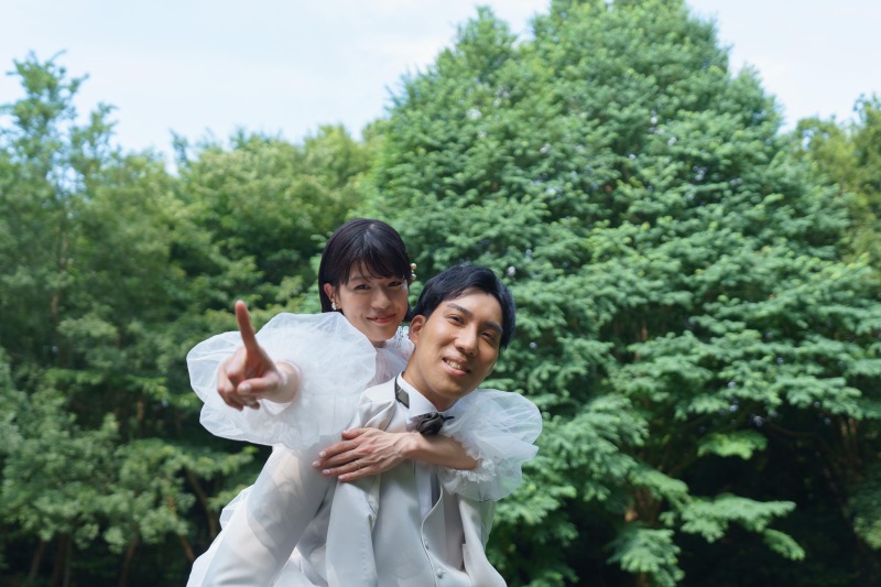 お二人の笑顔を