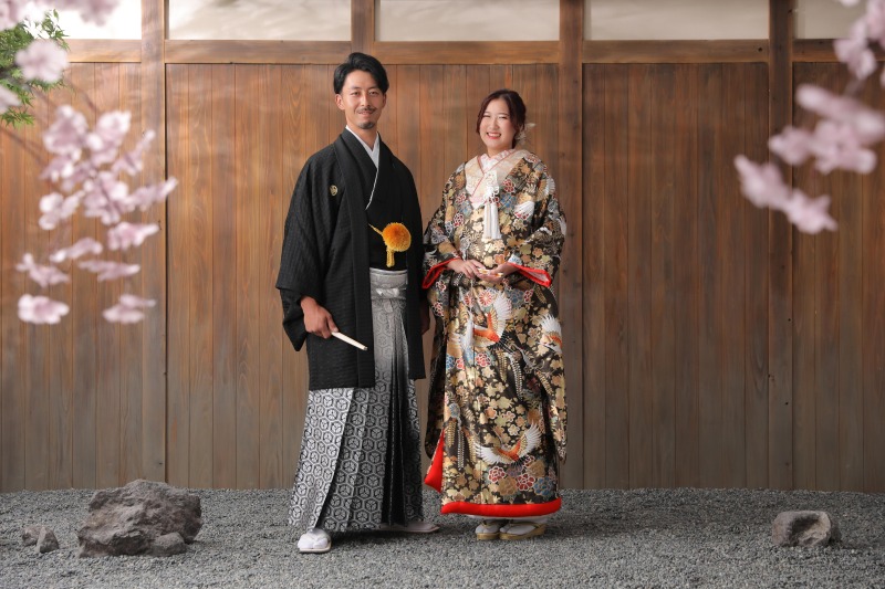 最初はおふたり並んで。