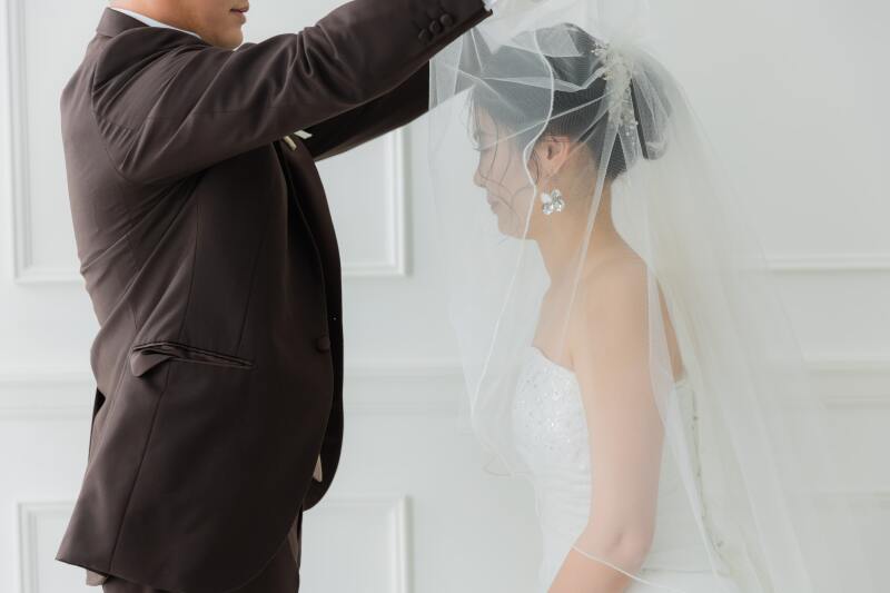 新郎様からのベールアップ