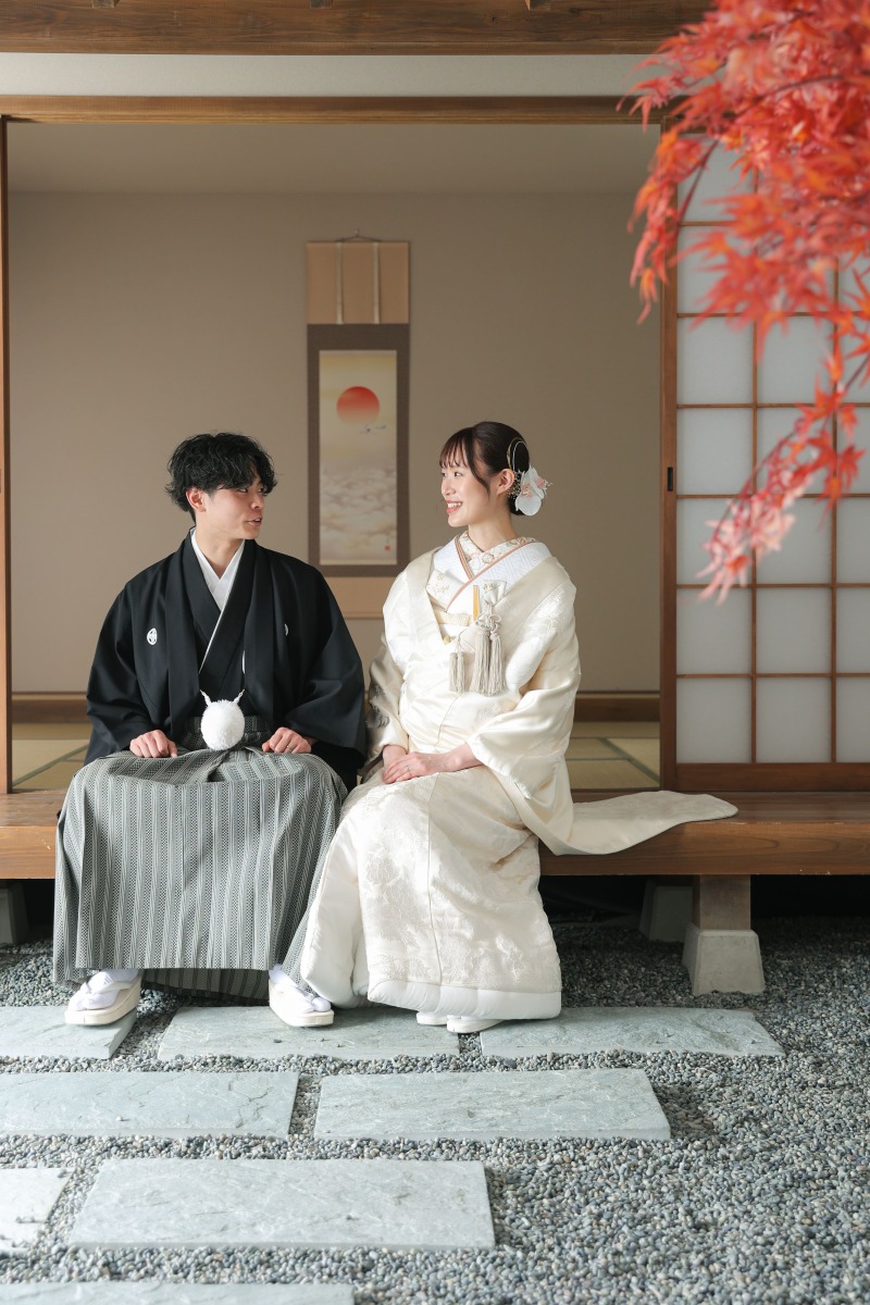 縁側でおしゃべり