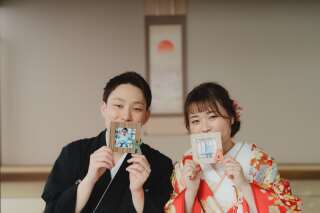 屋内庭園スタジオでの撮影