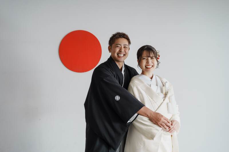 屋内庭園で笑顔あふれる撮影！