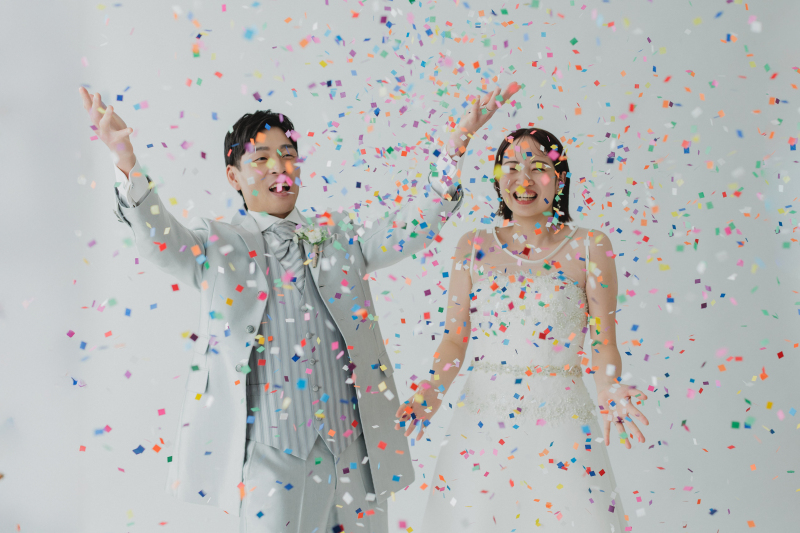 コンフェッティーで！