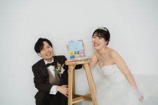 洋装のスタジオで