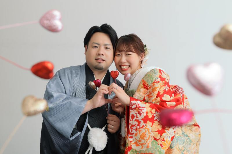 キラキラのハートに囲まれて！