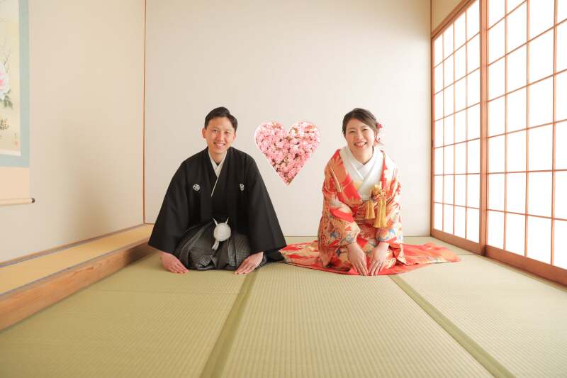 お茶室での撮影