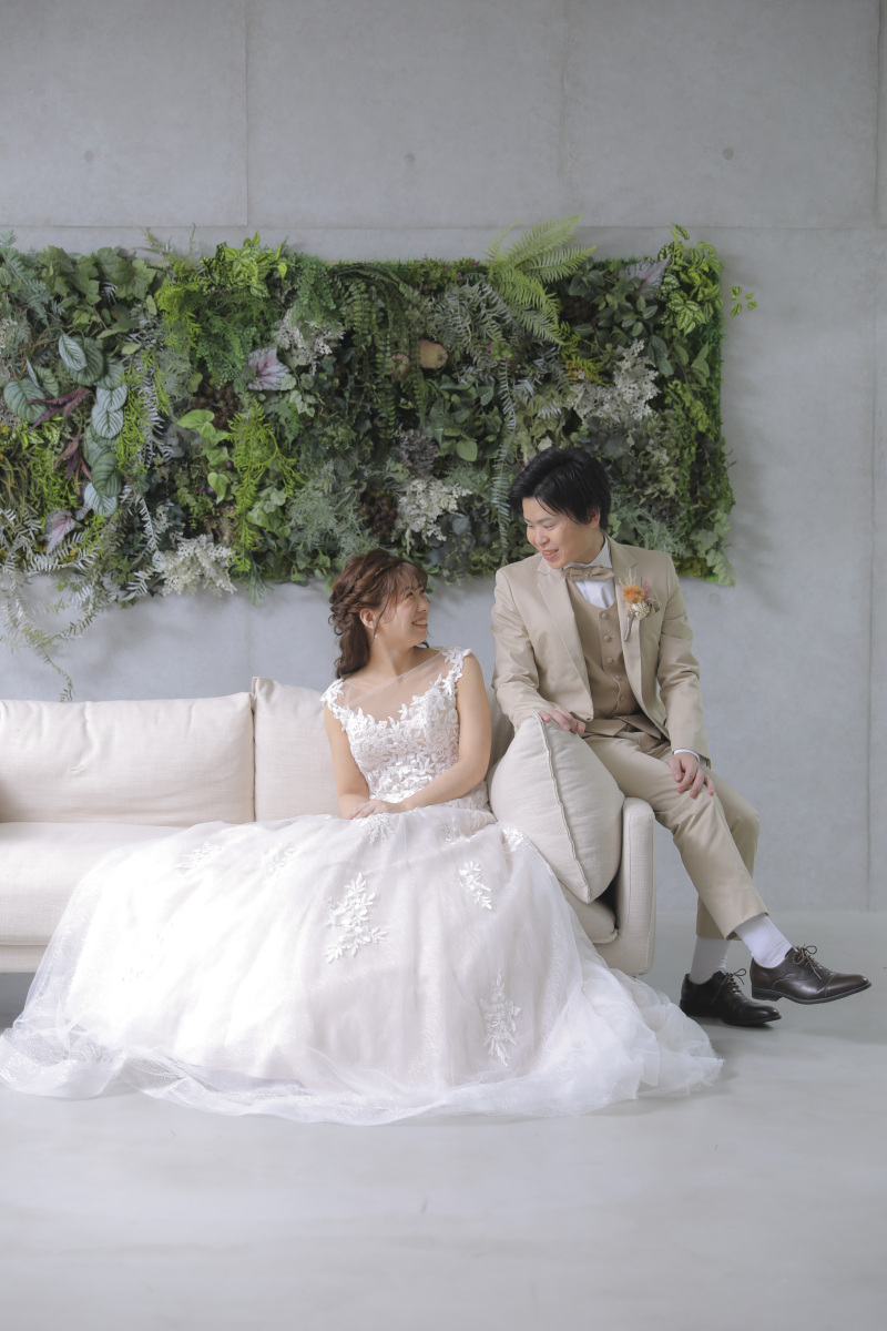 ソファ×グリーン