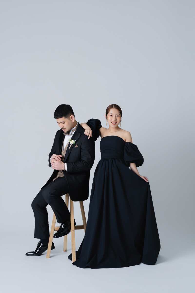 スタイリッシュなポーズでも