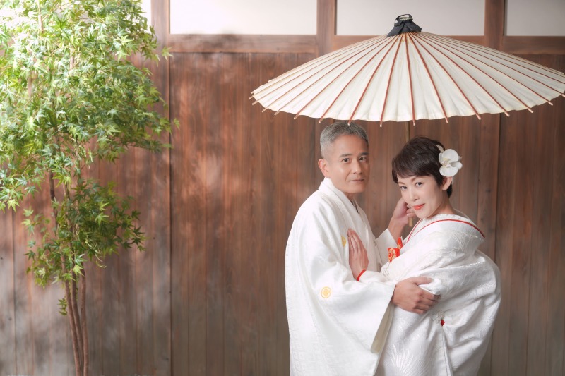 お二人寄り添って