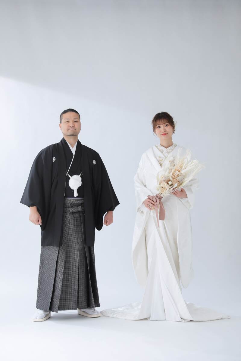 お持ち込みのブーケと。