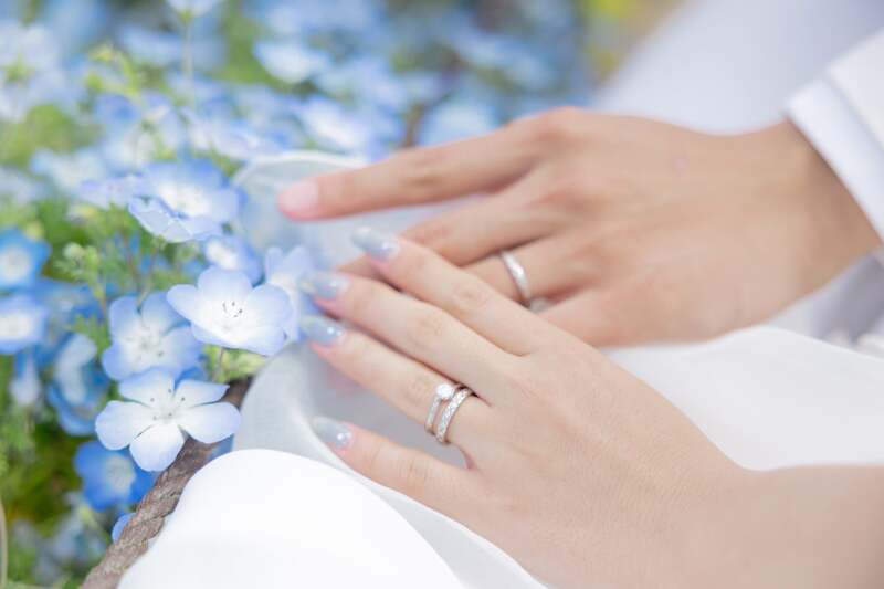 ネモフィラとリング