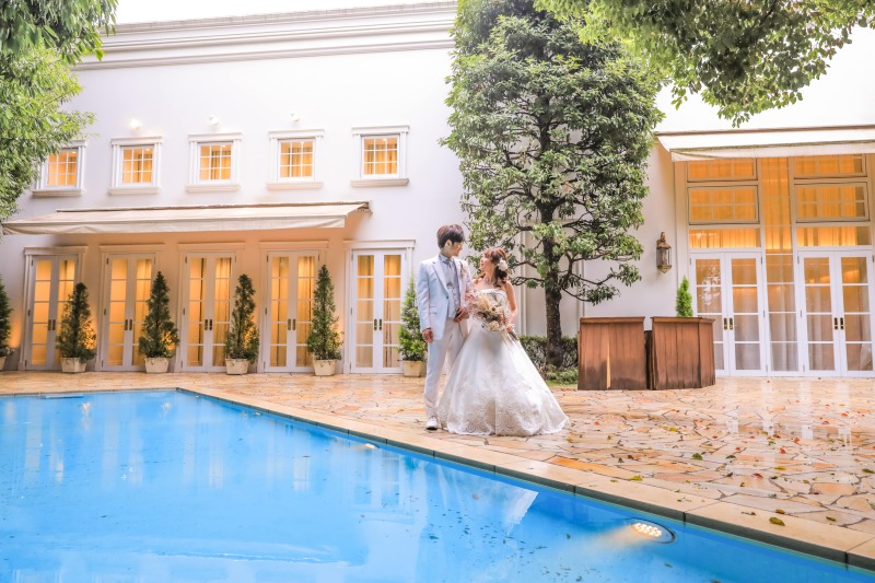 プール広場での1枚を