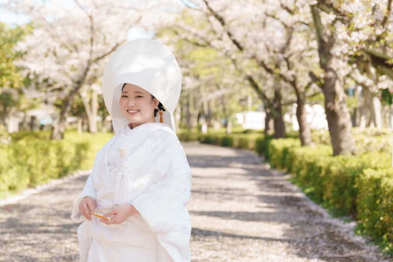 綿帽子で
