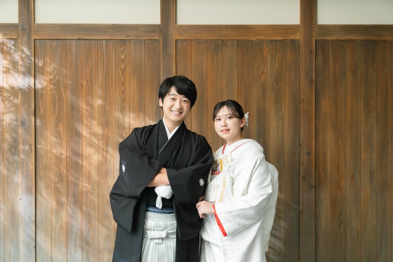 お二人の撮影スタートです。