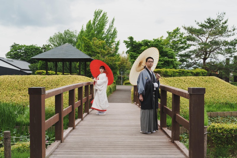 和傘を使ったお写真も