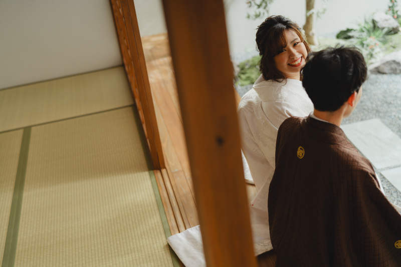 覗く笑顔が素敵