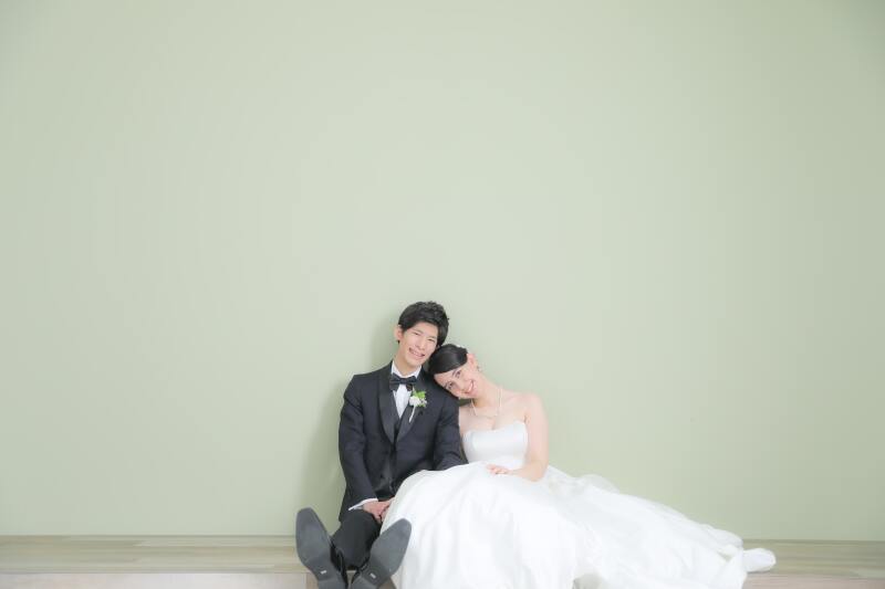 ミントグリーンの可愛い背景で