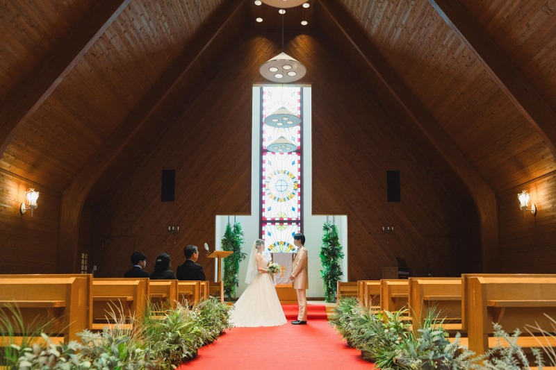 チャペル内にて