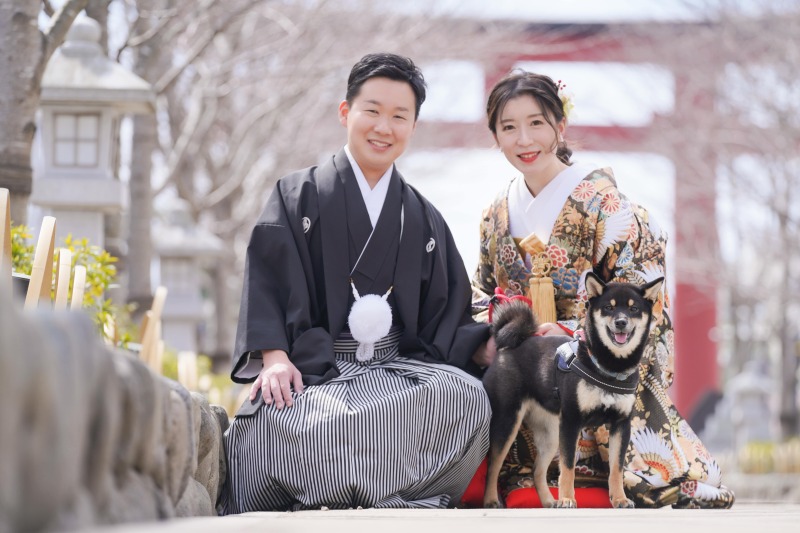 ワンちゃんと一緒に^^