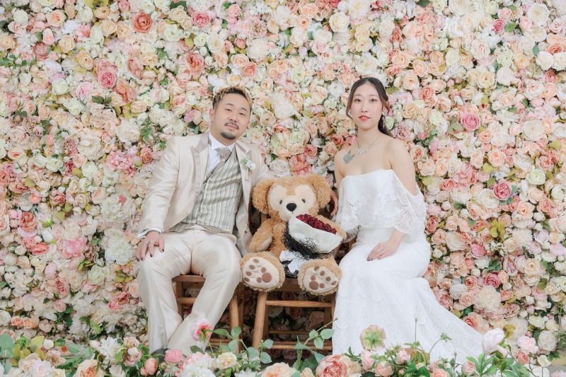 大きなぬいぐるみと