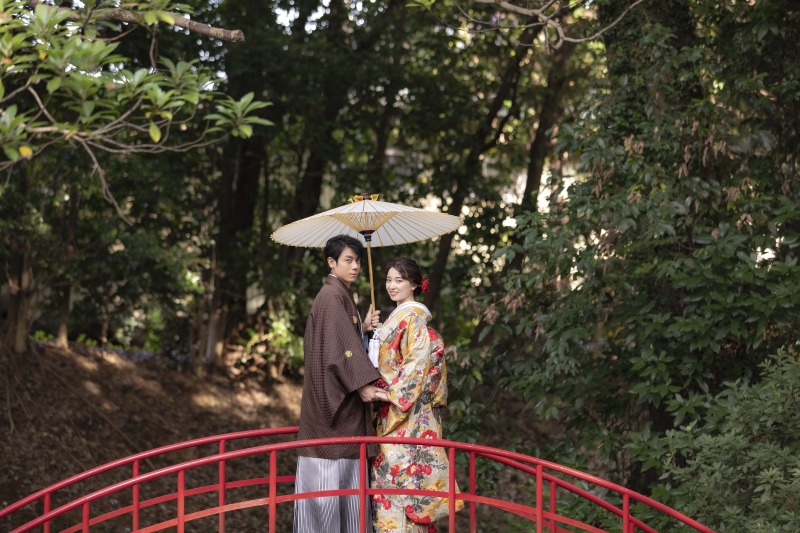 赤い橋も撮影可能♡