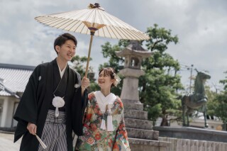 寺院でロケーション撮影♪